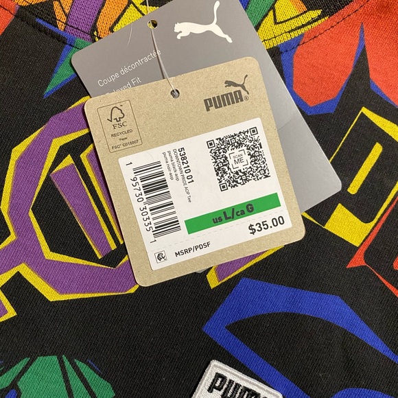 Puma Downtown Pride AOP Tee - Picture 5 of 6